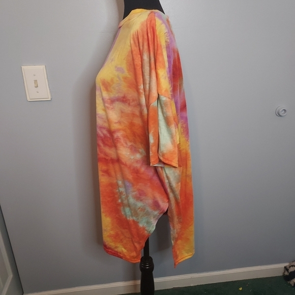 Shein Curve Tie Dye T-Shirt Dress Dress Size 1XL - Picture 5 of 6